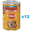 PEDIGREE Adult 12x1200g teljes értékű nedves eledel felnőtt kutyáknak, marhahús és máj keverékkel, zselében