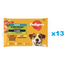 PEDIGREE Adult Choice of Flavors zöldségekkel 52x100g teljes értékű nedves eledel felnőtt kutyáknak, marhahús és máj keverékével, csirkével, mártásban