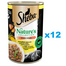 SHEBA puszka 12x400 g Nature's Collection mokra pełnoporcjowa karma dla dorosłych kotów z kurczakiem i olejem z ryb z przybraniem z batata i fasolki szparagowej w sosie