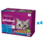 WHISKAS Adult saszetka 48x85g Rybne Przysmaki mokra karma dla dorosłych kotów w galaretce z: łososiem, tuńczykiem, dorszem, białą rybą