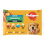 PEDIGREE Adult Vitality+ zöldségekkel 4x85 g nedves eledel teljes értékű felnőtt kutyák számára marhahússal és májjal, sárgarépával és borsóval, csirkével és burgonyával, hallal és sárgarépával, baromfival, sárgarépával és borsóval szószban