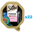 SHEBA Finesse tacka 22x85 g mokra karma pełnoporcjowa dla dorosłych kotów z łososiem w musie