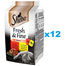 SHEBA saszetka 72x50g Fresh & Fine mokra karma pełnoporcjowa dla dorosłych kotów w sosie z wołowiną, z kurczakiem