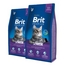 BRIT Premium Cat Senior 16 kg (2 x 8 kg)