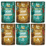 BRIT Care Cat Christmas Soup Mix ízek 6x75g marhahúsos és zöldséges, pulykás és zöldséges macskáknak