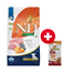 FARMINA N&D GF Pumpkin Lamb & Blueberry Puppy Mini 2.5 kg + FARMINA N&D Pumpkin Dental Treat Chicken Pomegranate Mini 60 g (7 db) AJÁNDÉK!