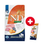 FARMINA N&D Pumpkin lamb & blueberry Adult Medium & Maxi 2.5 kg + FARMINA N&D Pumpkin Dental Treat Lamb Blueberry Medium/Maxi 100 g (7 db.) INGYEN!
