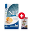 FARMINA N&D Ocean Dog Adult Mini hering és narancs 2,5 kg kis testű kutyáknak + FARMINA N&D Quinoa Dental Treat Digestion Mini 60 g (7 db) AJÁNDÉK!