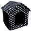 PETSBED Kennel Lair fekete mancsokkal 44 x 38 cm