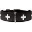 HUNTER Swiss Obroża skórzana rozm. S-M (42) 35-39,5/2,6 cm czarny