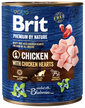 BRIT Premium by Nature chicken, hearts 800 g csirke és szív
