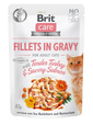 BRIT Care Fillets in gravy 24 x 85 g pulyka- és lazacfilé mártásban