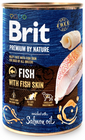 BRIT Premium by Nature Fish&Fish Skin 400 g hal és halbőr természetes kutyaeledel
