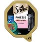 SHEBA Finesse 85 g teljes értékű nedves eledel felnőtt macskáknak, lazacpürével