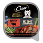 CESAR Natural Goodness Mus tálca 100 g nedves teljes értékű eledel felnőtt kutyáknak marhahússal, garbanzo babtal, sárgarépával és áfonyával