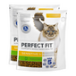 PERFECT FIT (Sensitive 1+) 2x750 g száraz teljes értékű eledel felnőtt macskáknak csirkével és pulykával