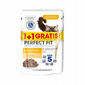 PERFECT FIT Sensitive 1+ tasakok 2x85 g csirke mártással felnőtt macskáknak