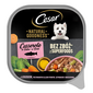 CESAR Natural Goodness tálca 100 g teljes értékű nedves eledel felnőtt kutyáknak halolajjal dúsított lazaccal, spenóttal és sárgarépával, mártásban