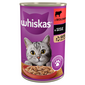 WHISKAS Adult  400 g teljes értékű nedves eledel felnőtt macskáknak marhahússal szószban