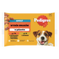 PEDIGREE Adult Choice of Flavors 4x100g teljes értékű nedves eledel felnőtt kutyáknak, marhahús és máj keverékével, baromfival, zselében