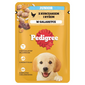 PEDIGREE Junior tasak 100g teljes értékű nedves eledel kölyökkutyáknak, csirkehúsban gazdag darabok rizzsel, zselében