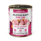 SUPER RAFI Pure Line pulyka édesburgonyával 800g nedves kutyaeledel