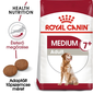 ROYAL CANIN MEDIUM ADULT 7+ - közepes testű idősödő kutya száraz táp 15 kg