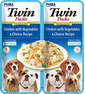 INABA Dog Twin Csirke, zöldség és sajt húslevesben kutyáknak 2x40 g